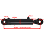 POLSKI MOCNY SIŁOWNIK HYDRAULICZNY CYLINDER 80mm SKOK 220 SKRAW-MET